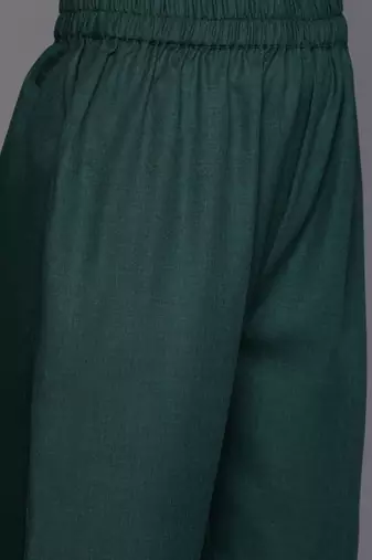 Floral Zari Embroidered Kurta With Trousers & Dupatta