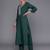 Floral Zari Embroidered Kurta With Trousers & Dupatta