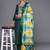 Floral Zari Embroidered Kurta With Trousers & Dupatta