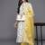 Floral Printed Regular Thread Work Kurta With Trousers & Dupatta