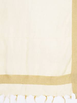 Floral Printed Regular Thread Work Kurta With Trousers & Dupatta 4