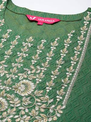 Women Ethnic Motifs Embroidered Kurta with Trousers & With Dupatta 3