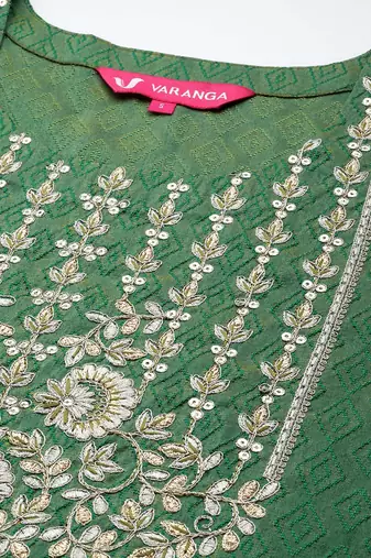 Women Ethnic Motifs Embroidered Kurta with Trousers & With Dupatta