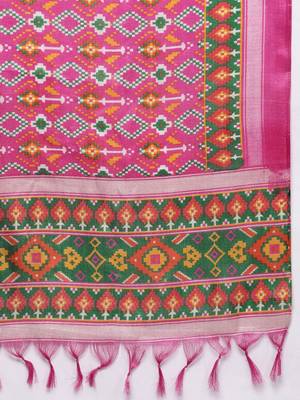 Women Ethnic Motifs Embroidered Kurta with Trousers & With Dupatta 5