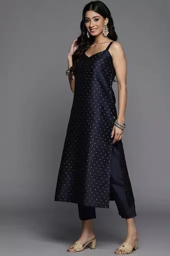 Women Abstract Printed Kurta with Trousers & With Dupatta