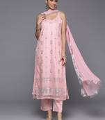 Women Ethnic Motifs Embroidered Sequinned Kurta with Trousers & Dupatta