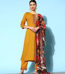Women Ethnic Motifs Silk Blend Hyper Texture Kurta Set