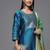 Ethnic Motifs Yoke & Woven Design Straight Kurta with Trousers & With Dupatta