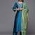 Ethnic Motifs Yoke & Woven Design Straight Kurta with Trousers & With Dupatta