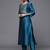 Ethnic Motifs Yoke & Woven Design Straight Kurta with Trousers & With Dupatta