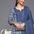 Women Blue Ethnic Motifs Printed Pure Cotton Kurta with Trousers & Dupatta