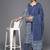 Women Blue Ethnic Motifs Printed Pure Cotton Kurta with Trousers & Dupatta