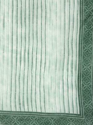 Women Green Floral Printed Pure Cotton Kurta with Trousers & With Dupatta 4