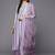 Women Lavender & White Embroidered Kurta with Trousers & Dupatta