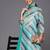 Women Teal Leheriya Printed Gotta Patti Chanderi Cotton Kurta with Sharara & With Dupatta
