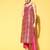 Women Abstract Tussar Silk Spaghetti Straps Kurta Set