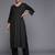 Women Black Printed Kurta with Trousers