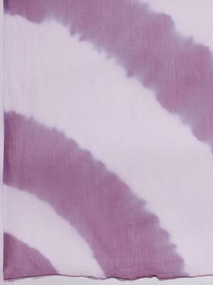Women Lavender & White Bandhani Pure Cotton Kurti with Sharara & Dupatta 4
