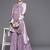 Women Lavender & White Bandhani Pure Cotton Kurti with Sharara & Dupatta