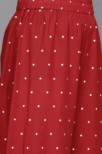 Women Rust Ethnic Motifs Yoke Design Kurta with Palazzos & With Dupatta