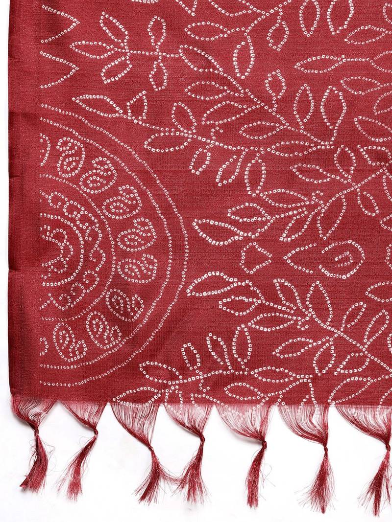Women Rust Ethnic Motifs Yoke Design Kurta with Palazzos & With Dupatta