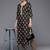Women Black Ethnic Motifs Printed Patchwork Pure Cotton Kurta with Trousers