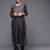Women Black Ethnic Motifs Printed Kurta with Trousers