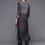 Women Black Ethnic Motifs Printed Kurta with Trousers