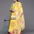 Women Mustard Yellow Floral Embroidered Kurta with Trousers & Dupatta