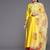 Women Mustard Yellow Floral Embroidered Kurta with Trousers & Dupatta
