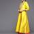 Women Mustard Yellow Floral Embroidered Kurta with Trousers & Dupatta