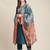 Women Blue Ethnic Motifs Yoke Design Sequinned Kurta with Trousers & With Dupatta