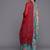 Women Blue & Red Pure Cotton Floral Print Kurta with Sharara & With Dupatta