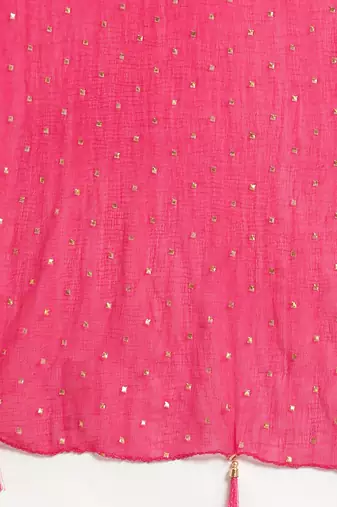 Women Yellow Floral Printed Straight Pure Cotton Kurta & Sharara With Dupatta