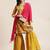 Women Yellow Floral Printed Straight Pure Cotton Kurta & Sharara With Dupatta