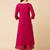 Women Magenta Printed Kurta with Palazzos