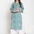Women Green Printed Kurta with Palazzos