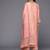 Women Peach-Coloured Ethnic Motifs Embroidered Kurta with Trousers & Dupatta