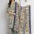 Women Abstract Printed Neck Embroidered Regular Kurta with Trouser & Dupatta