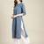 Women Blue Ethnic Motifs Printed Kurta with Trousers