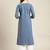 Women Blue Ethnic Motifs Printed Kurta with Trousers