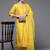 Ethnic Motifs Embroidered Mirror Work Kurta With Trousers & With Dupatta