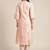 Women Peach-Coloured Printed Regular Kurta with Trousers