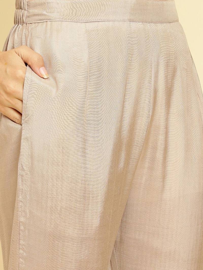 Ethnic Motifs Embroidered Kurta With Trousers & Dupatta