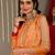 Women Printed Sequinned Kurta With Trousers & Dupatta