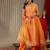 Women Printed Sequinned Kurta With Trousers & Dupatta