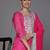 Women Floral Yoke Design Bandhani Kurta with Trousers & Dupatta