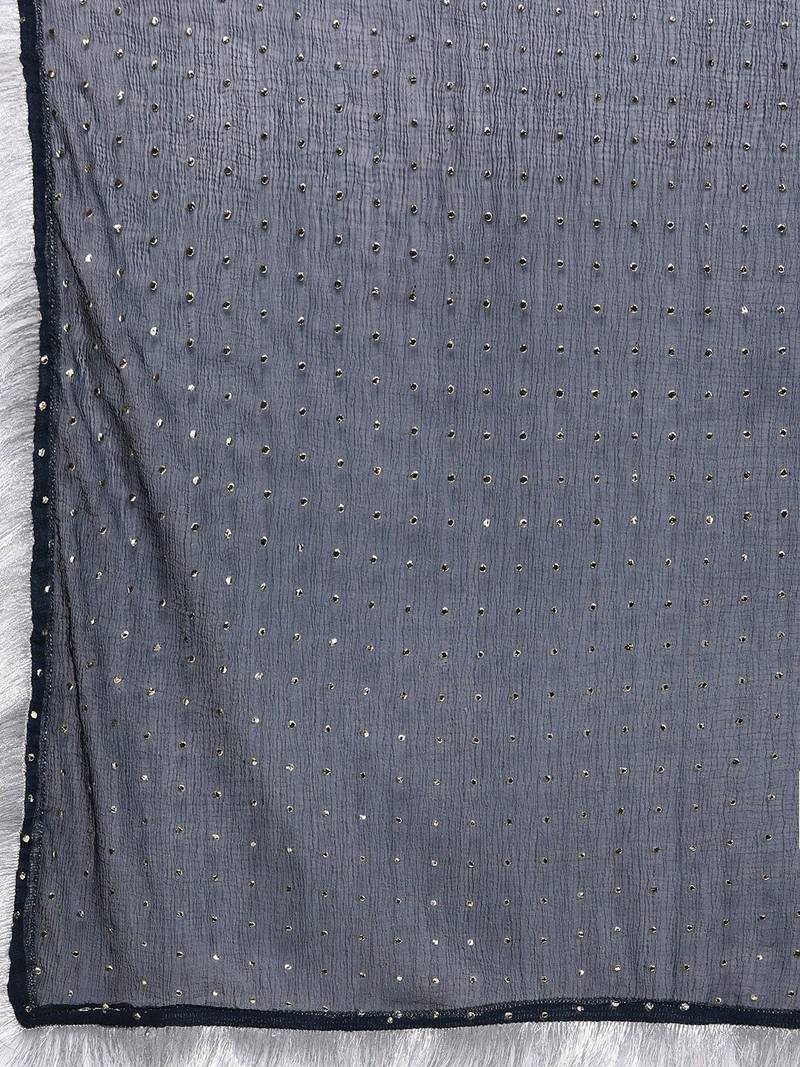 Women Ethnic Motifs Embroidered Regular Kurta with Trousers & With Dupatta