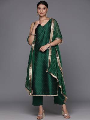 Women Regular Kurta with Trousers & With Dupatta 1