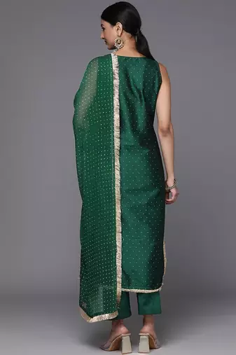 Women Regular Kurta with Trousers & With Dupatta